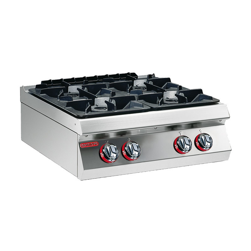 1G0FA0 COUNTER TOP GAS BOILING TABLE, FOUR BURNERS