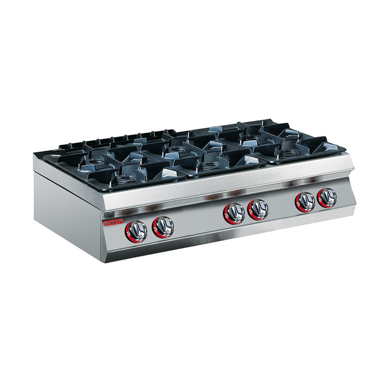 2G0FA0 COUNTER TOP GAS BOILING TABLE, SIX BURNERS