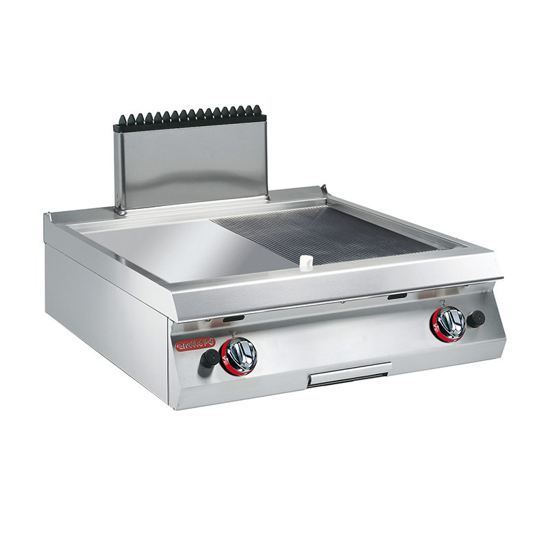 1G0FT3G COUNTER TOP RIBBED/SMOOTH PLATE GAS GRIDDLE, 70 CM