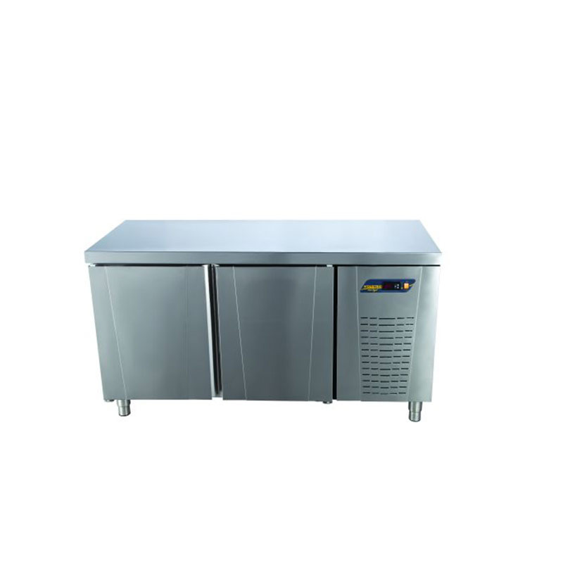 TNS-62-WOBS COUNTER TYPE 2-DOORS SNACK DEEP FREEZER - WITHOUT BACKSPLASH