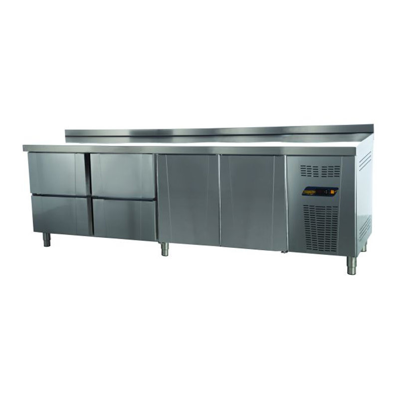 TNS-64-4D COUNTER TYPE SNACK DEEP FREEZER  -4 DRAWERS + 2 DOORS