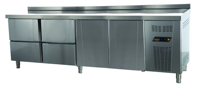 TNP-84-2D COUNTER TYPE PATISSERIE DEEP FREEZER  - 2 DRAWERS + 3 DOORS