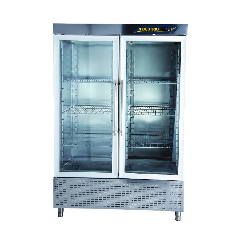 CPS-202-UCGD RÉFRIGÉRATEUR VERTICAL 2 MODULES POUR LES SNACKS - 2 PORTES VITRÉES PLEINES, COMPRESSEUR EN HAUT