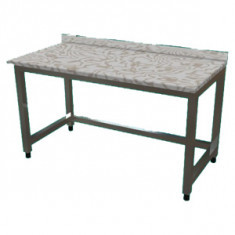 NTMT-7120 TABLE DE TRAVAIL EN INOX  - DESSUS MARBRE