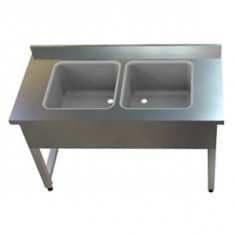 SUD-7120-55 WORKING TABLE WITH DOUBLE SINK